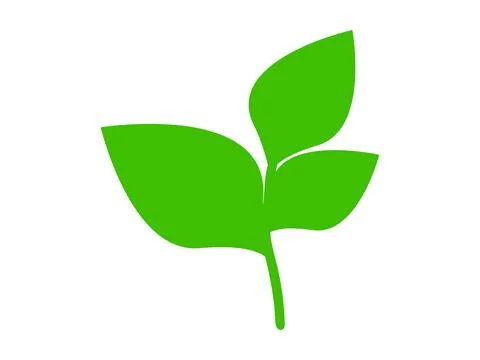 Fresh Leaf Icon For Green Concepts Stock Illustration