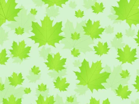 Fresh leafs background Stock Illustration
