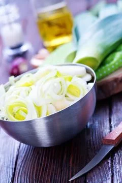 Fresh leek Stock Photos
