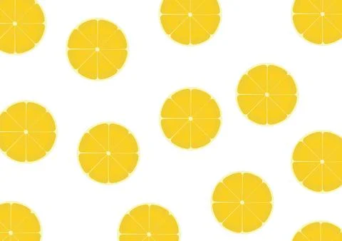 Fresh lemon background Stock Illustration