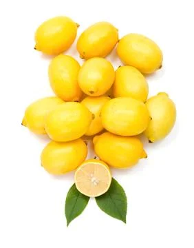 Fresh lemon bunch Foto stock