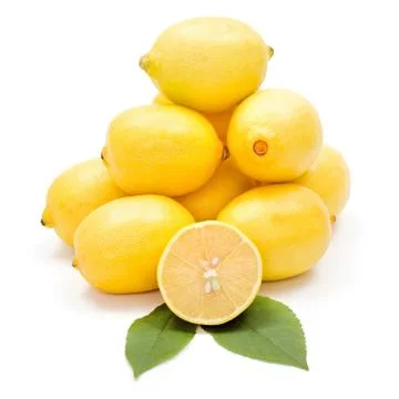 Fresh lemon bunch Stock Photos
