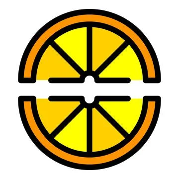 Fresh lemon icon vector flat Illustrazione stock