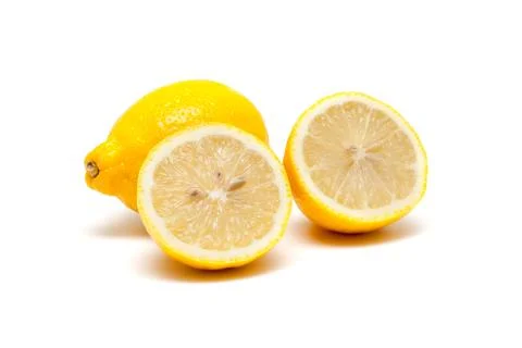 Fresh lemon isolated on white background Foto stock