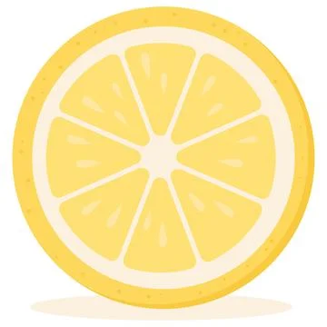 Fresh lemon slice vector vector illustration Stock Illustration