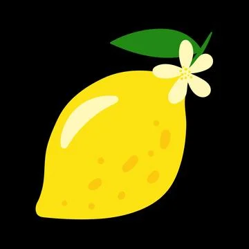 Fresh lemon vector illustration vibrant lemon vector art Stock Illustration