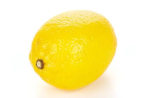 Fresh lemon on white background Stock Photos