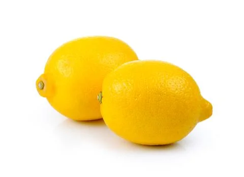 Fresh lemon on a white background Stock Photos
