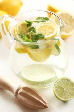 Fresh lemonade Stock Photos