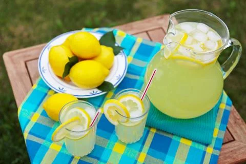 Fresh lemonade Stock Photos