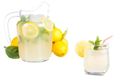 Fresh lemonade Stock Photos