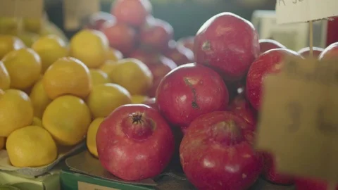 Fresh Lemons Closed Up Video stock 106555458