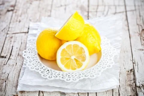 Fresh lemons Stock Photos