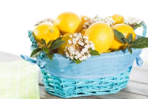 Fresh lemons Stock Photos