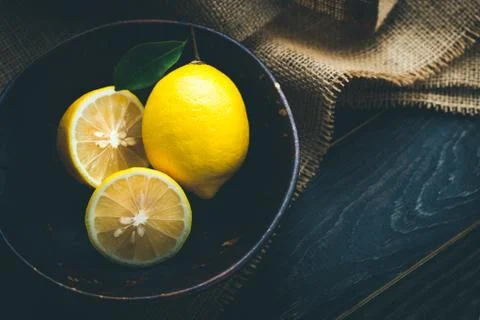 Fresh lemons Stock Photos
