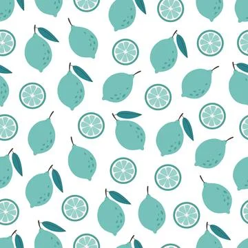 Fresh lime seamless pattern. Citrus fruit seamless pattern. Healthy food Иллюстрация
