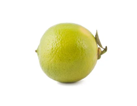 Fresh lime with small leaf Stock Photos