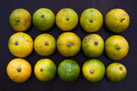 Fresh Lime on Table Top Stock Photos