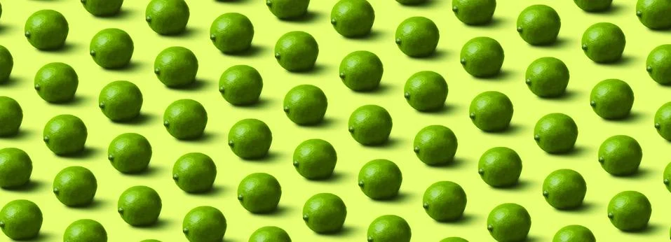 Fresh limes fruit pattern Foto stock