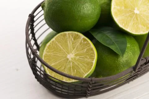Fresh limes Stock Photos