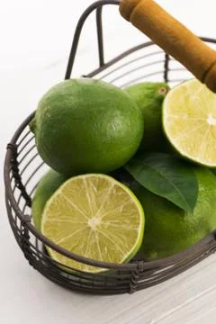 Fresh limes Stock Photos