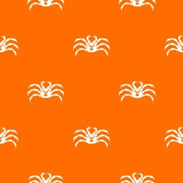 Fresh live crab pattern seamless Stock Illustration