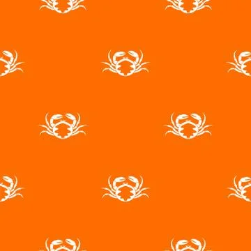 Fresh live crab pattern seamless Stockillustratie