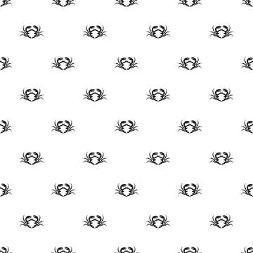 Fresh live crab pattern vector Illustrazione stock