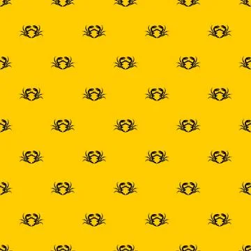 Fresh live crab pattern vector Illustrazione stock