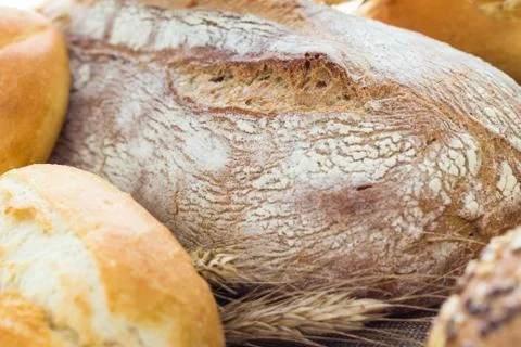 Fresh loaf bread rolls Stock-Fotos