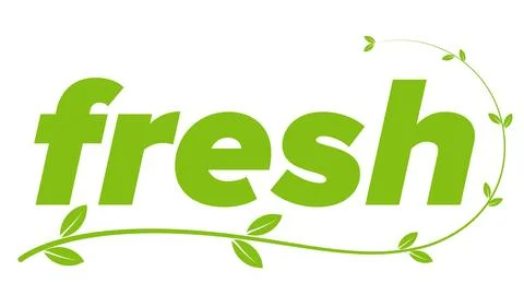 Fresh logo illustration Stock Illustration