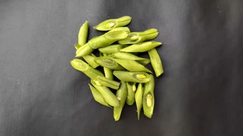 Fresh Long Bean Cuttings Stock Footage 279615280