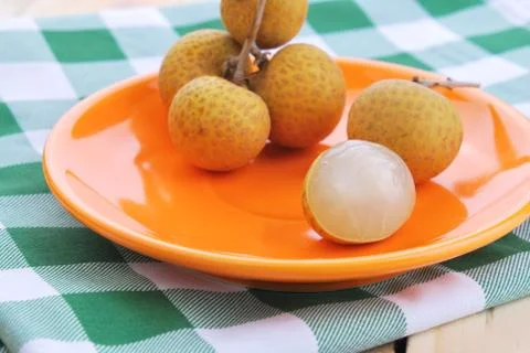 Fresh longan Stock Photos