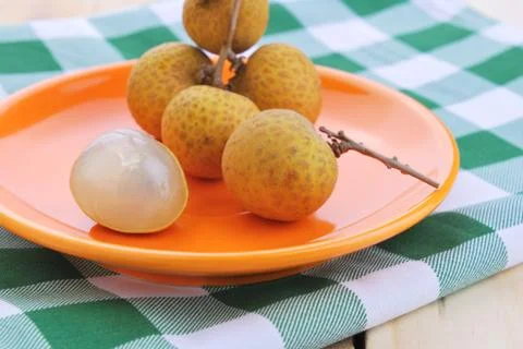 Fresh longan Stock Photos