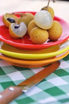 Fresh longan Stock Photos