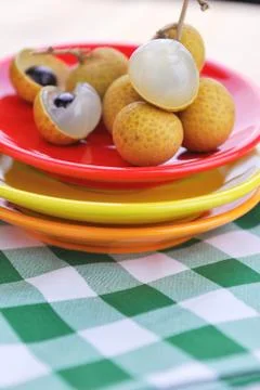 Fresh longan Stock Photos