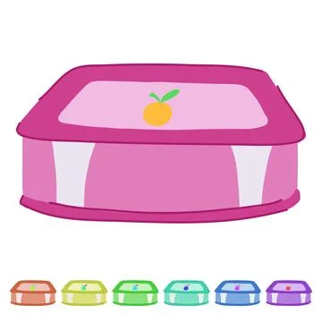 Fresh lunch box vector cartoon graphic Stock Illustration