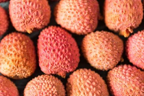 Fresh lychee background Foto stock