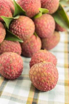 Fresh lychee Stock Photos