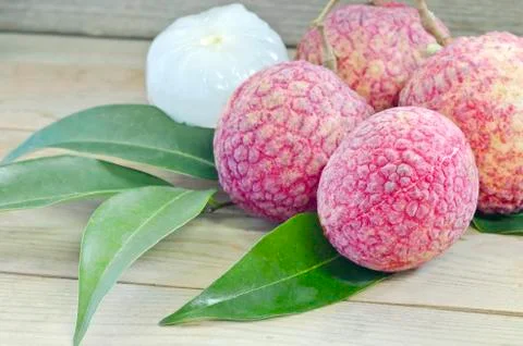 Fresh Lychee Stock Photos