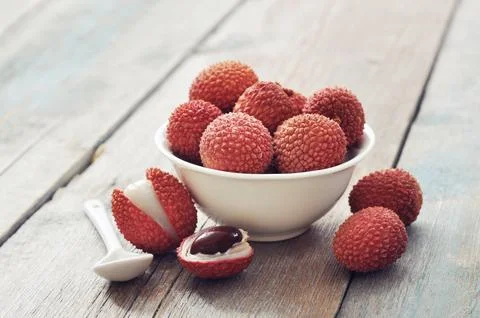 Fresh lychee Stock Photos