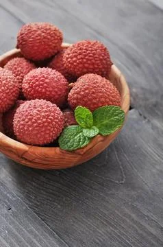 Fresh lychee Stock Photos