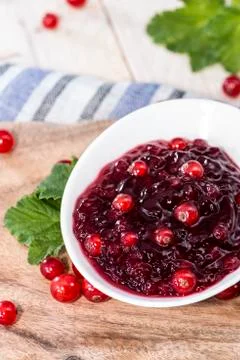 Fresh made red currant jam Stock Photos