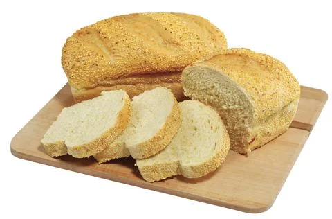 Fresh maize corn bread isolated on white 写真素材