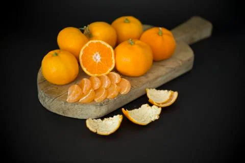 Fresh mandarin oranges Stock Photos