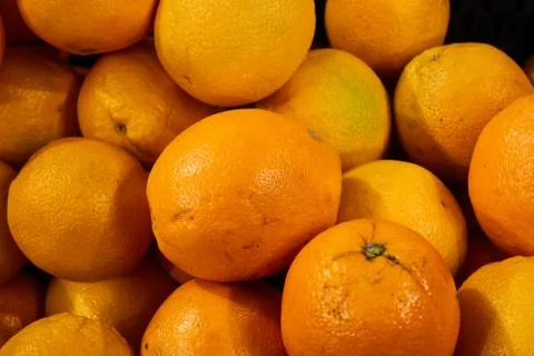 Fresh mandarin oranges texture. Background with close-up shooting Foto stock
