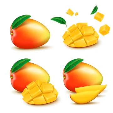 Fresh mango design Stock Illustration