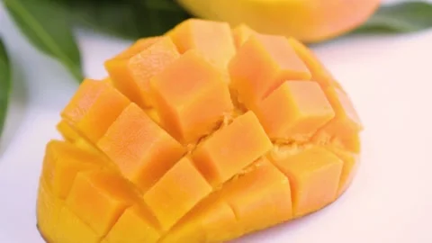 Fresh mango high in vitamins Stock Footage 163944658