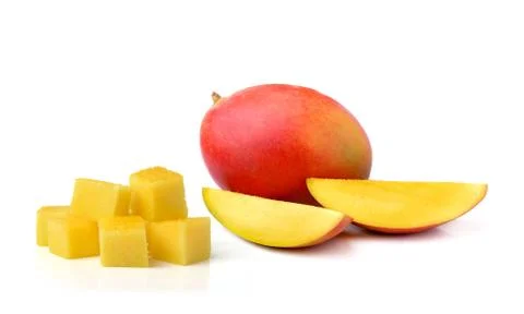 Fresh mango isolated on white background Stock-Fotos