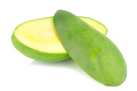 Fresh mango isolated on white background Stock Photos